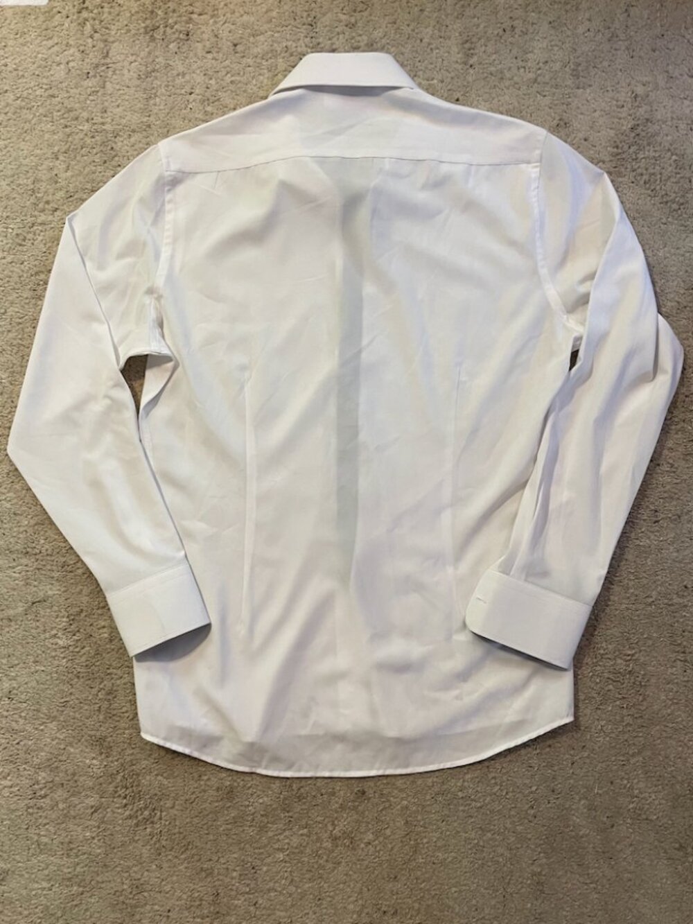 NWT State & Liberty The Springer Athletic Fit Shirt Sz M White with Navy Accents - Picture 7 of 16